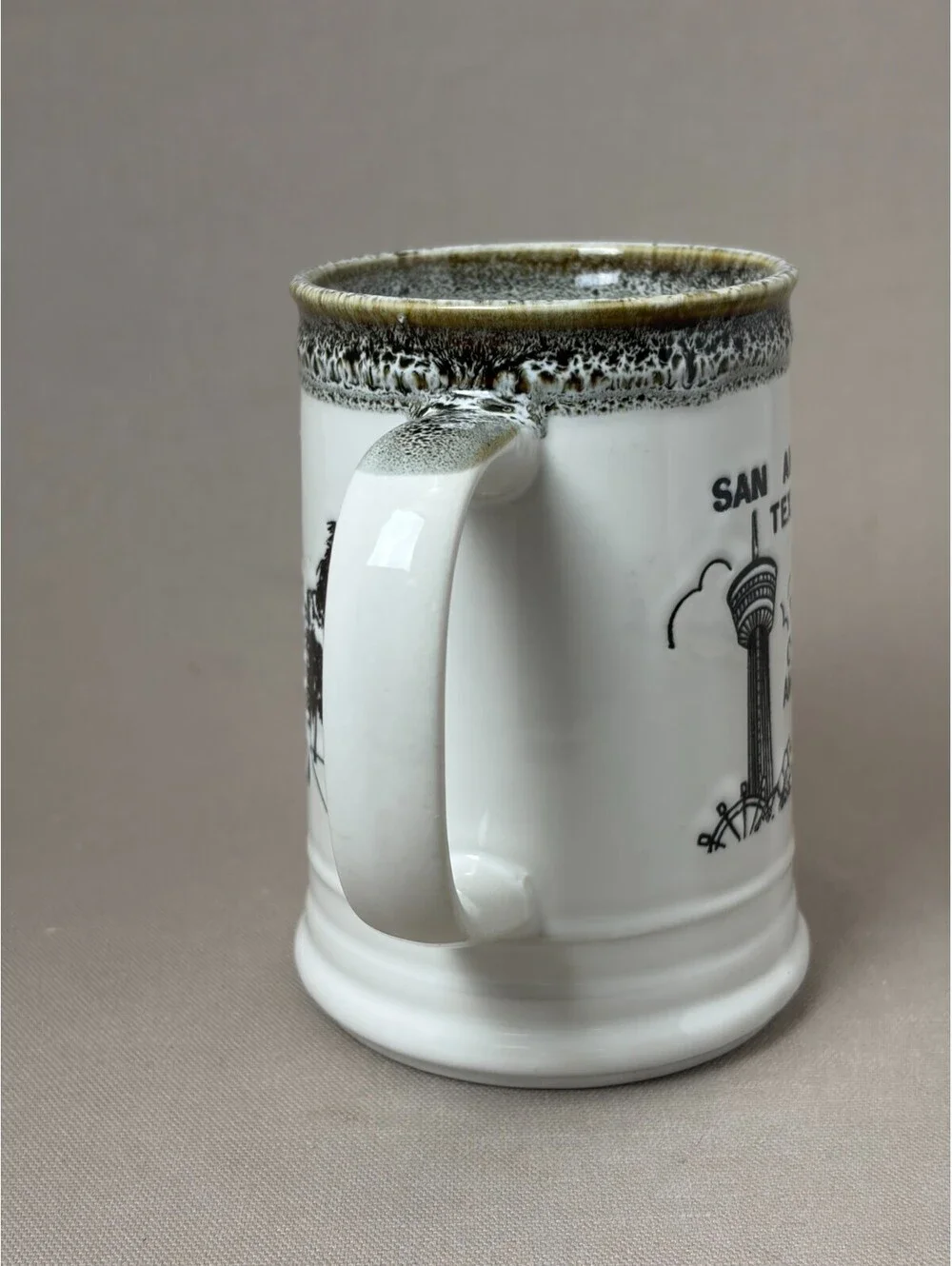Vintage San Antonio Texas Mug Stein The Alamo Tower of the Americas Japan 5 Inch